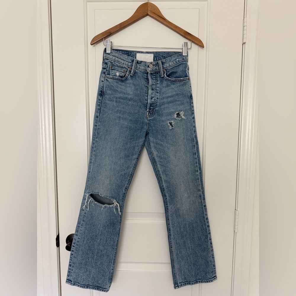 MOTHER Superior The Tripper Jeans - Distressed Denim Ankle Jeans Size 25